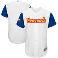 Custom Fan-Made Men Venezuela White 2017 Baseball Jersey Style White 2017 Baseball Jersey