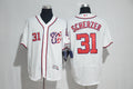 Custom Fan-Made Scherzer Washington Nationals #31 White 2017 Baseball Jersey