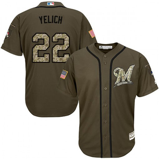 Custom Fan-Made Christian Yelich Green Milwaukee Brewers Baseball Jersey Milwaukee Brewers Green Service Edition Baseball Jersey