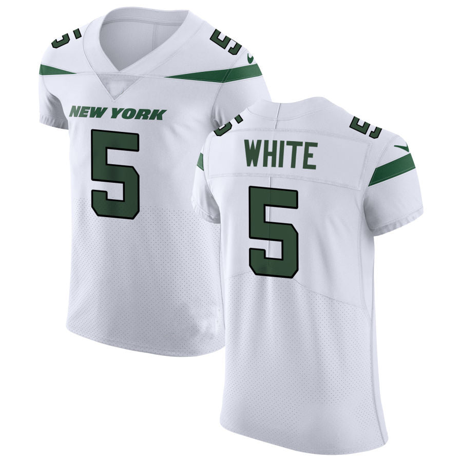 Custom white football jersey #5 | GameDay Jerseys