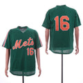 Custom Fan-Made Dwight Gooden New York Mets #16 Green Throwback Baseball Jersey