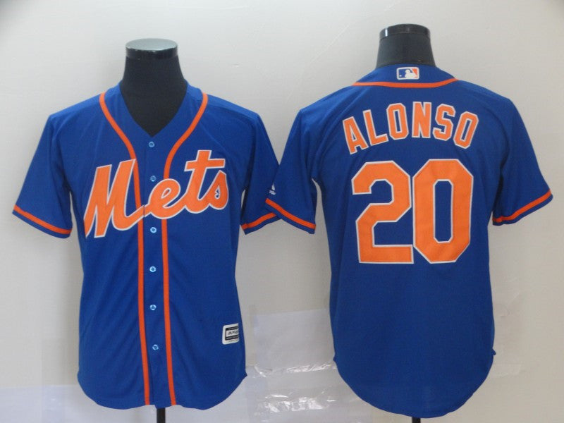 Custom Fan-Made Pete Alonso New York Mets #20 Baseball Jersey