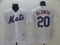 Custom Fan-Made Pete Alonso New York Mets #20 White Baseball Jersey