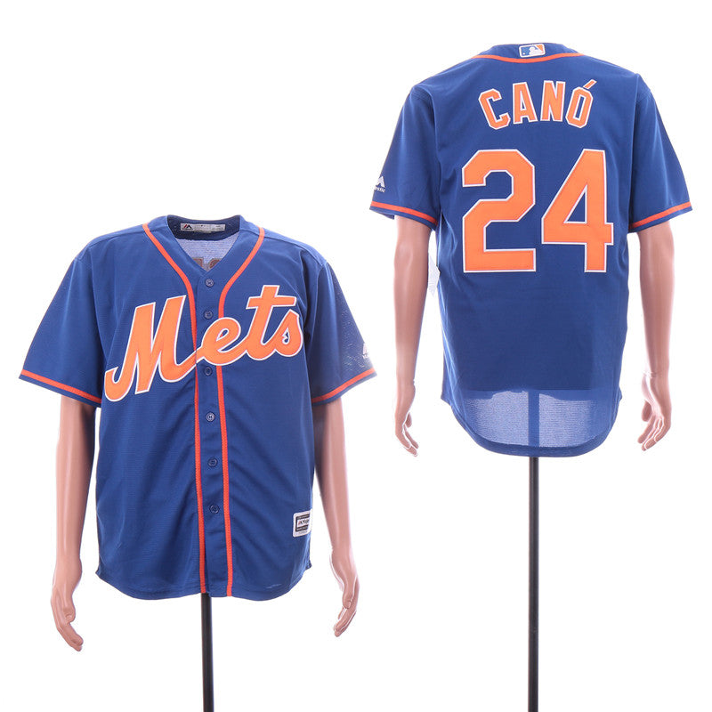 Custom Fan-Made Robinson Cano New York Mets #24 Baseball Jersey