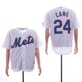 Custom Fan-Made Robinson Cano New York Mets #24 White Baseball Jersey