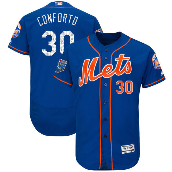 Custom Fan-Made Michael Conforto Spring Training New York Mets #30 2018 Baseball Jersey