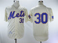 Custom Fan-Made Nolan Ryan New York Mets #30 1969 Throwback Baseball Jersey