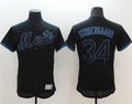 Custom Fan-Made Noah Syndergaard New York Mets #34 Black Baseball Jersey