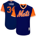 Custom Fan-Made Noah Syndergaard Thor New York Mets #34 2017 Baseball Jersey
