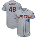 Custom Fan-Made Jacob Degrom New York Mets #48 Grey Baseball Jersey