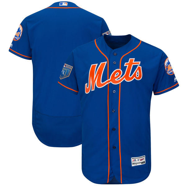 Custom Fan-Made Spring Training Royal 2018 New York Mets Baseball Jersey New York Mets 2018 Baseball Jersey