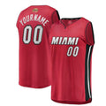 Custom M.Heat Fanatics Branded 2023 Finals Fast Break Custom Jersey - Statement Edition - Red Stitched Basketball Jersey
