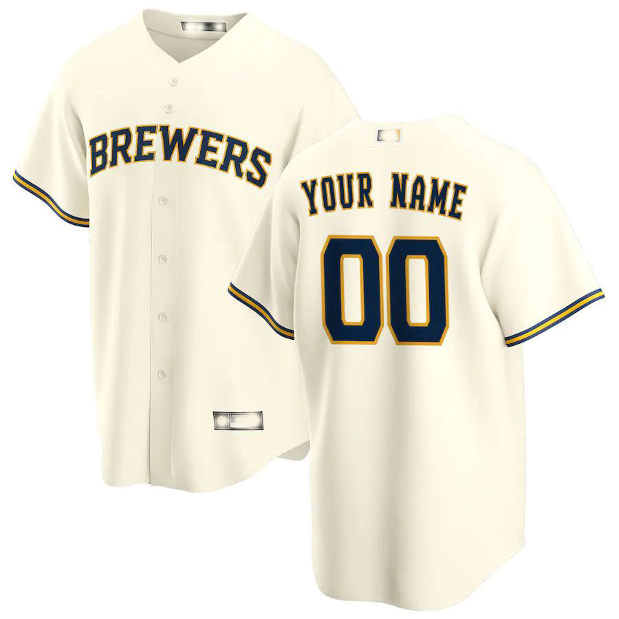 Custom cream baseball jersey | GameDay Jerseys