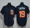 Custom Fan-Made Tony Gwynn San Diego Padres #19 Blue 1996 Throwback Baseball Jersey