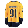 N.Predators #91 Steven Stamkos Fanatics Home Premier Breakaway Player Jersey - Gold Stitched American Hockey Jerseys