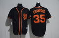 Custom Fan-Made Crawford San Francisco Giants #35 Black Baseball Jersey