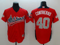 Custom Fan-Made Willson Contreras Run Derby Red 2018 All Star Baseball Jersey Style Red 2018 All-Star Edition Baseball Jersey