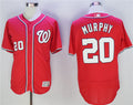 Custom Fan-Made Daniel Murphy Washington Nationals #20 Red Baseball Jersey