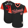 Custom Fan-Made Max Scherzer Eye Navy Washington Nationals #31 Blue 2017 Baseball Jersey
