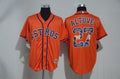 Custom Fan-Made Altuve Houston Astros #27 Orange Baseball Jersey
