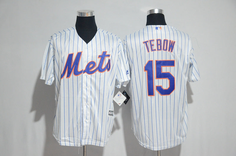 Custom Fan-Made Tim Tebow New York Mets #15 Baseball Jersey