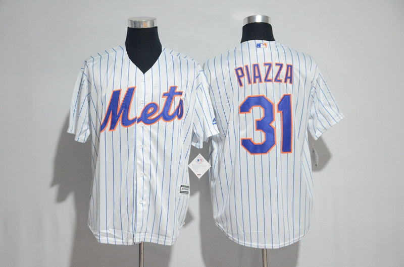 Custom Fan-Made Mike Piazza New York Mets #31 Baseball Jersey