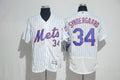 Custom Fan-Made Noah Syndergaard New York Mets #34 White Baseball Jersey