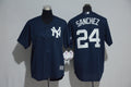 Custom Fan-Made Gary Sanchez New York Yankees #24 Baseball Jersey