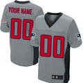 Custom Gray NE Football Shirt Top