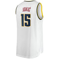 D.Nuggets #15 Nikola Jokic Fanatics Branded 2021-22 Fast Break Replica Player Jersey White Association Edition Stitched American Basketball Jersey