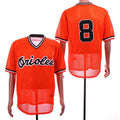 Custom Fan-Made Cal Ripken Jr Baltimore Orioles #8 Orange Throwback Baseball Jersey