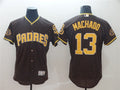 Custom Fan-Made Manny Machado San Diego Padres #13 Black Baseball Jersey