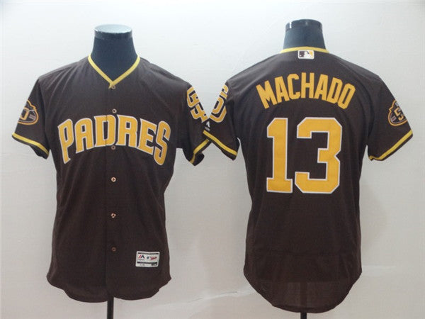 Custom Fan-Made Manny Machado San Diego Padres #13 Black Baseball Jersey