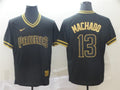 Custom Fan-Made Manny Machado San Diego Padres #13 Black Baseball Jersey