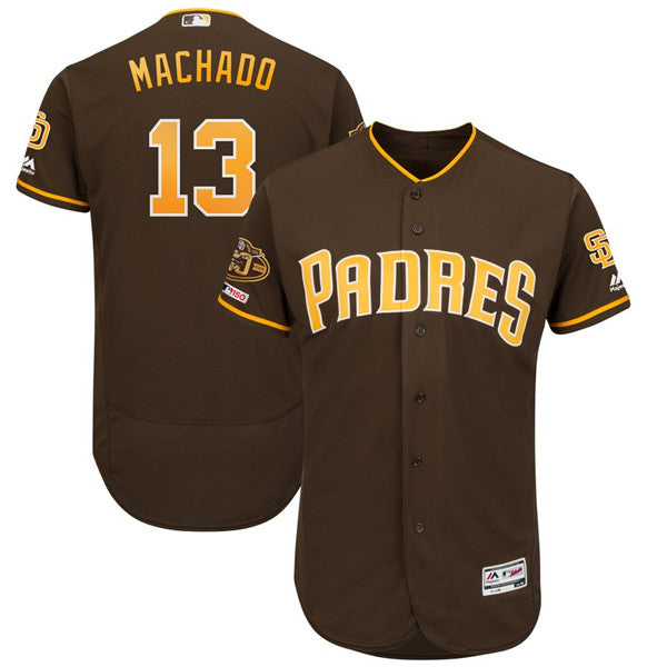 Custom Fan-Made Manny Machado San Diego Padres #13 Baseball Jersey