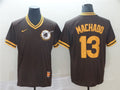 Custom Fan-Made Manny Machado San Diego Padres #13 Throwback Baseball Jersey