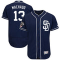 Custom Fan-Made Manny Machado San Diego Padres #13 Navy Baseball Jersey