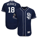 Custom Fan-Made Austin Hedges San Diego Padres #18 Navy Baseball Jersey