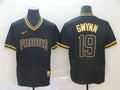 Custom Fan-Made Tony Gwynn San Diego Padres #19 Black Baseball Jersey