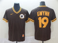 Custom Fan-Made Tony Gwynn San Diego Padres #19 Throwback Baseball Jersey