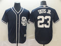 Custom Fan-Made Fernando Tatis Jr San Diego Padres #23 Navy Baseball Jersey