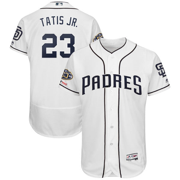 Custom Fan-Made Fernando Tatis Jr San Diego Padres #23 White Baseball Jersey