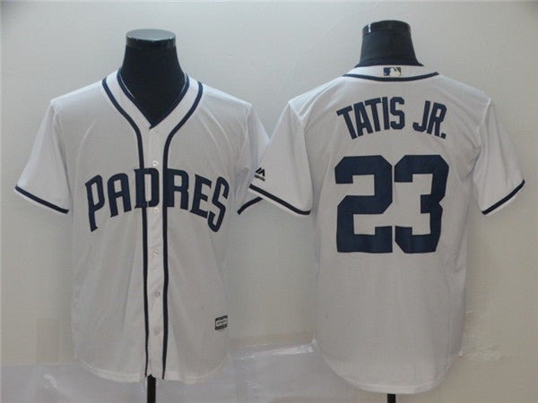 Custom Fan-Made Fernando Tatis Jr San Diego Padres #23 White Baseball Jersey