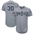 Custom Fan-Made Eric Hosmer San Diego Padres #30 Grey Baseball Jersey