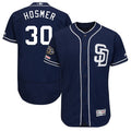 Custom Fan-Made Eric Hosmer San Diego Padres #30 Navy Baseball Jersey