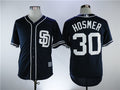 Custom Fan-Made Eric Hosmer San Diego Padres #30 Navy Baseball Jersey
