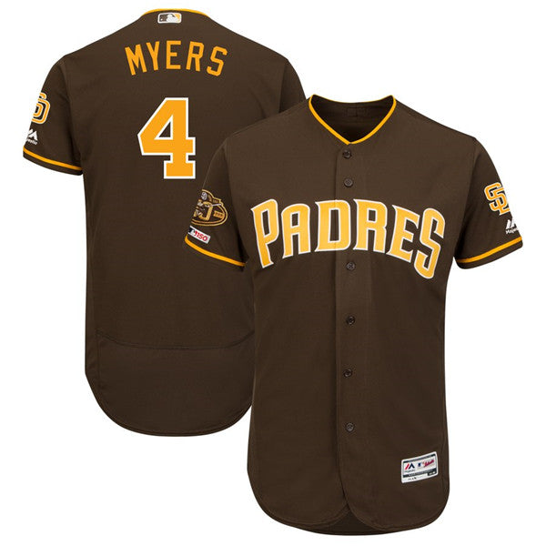 Custom Fan-Made Wil Meyers San Diego Padres #4 Baseball Jersey