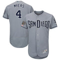 Custom Fan-Made Wil Meyers San Diego Padres #4 Grey Baseball Jersey