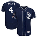 Custom Fan-Made Wil Meyers San Diego Padres #4 Navy Baseball Jersey