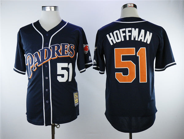 Custom Fan-Made Trevor Hoffman San Diego Padres #51 1998 Baseball Jersey